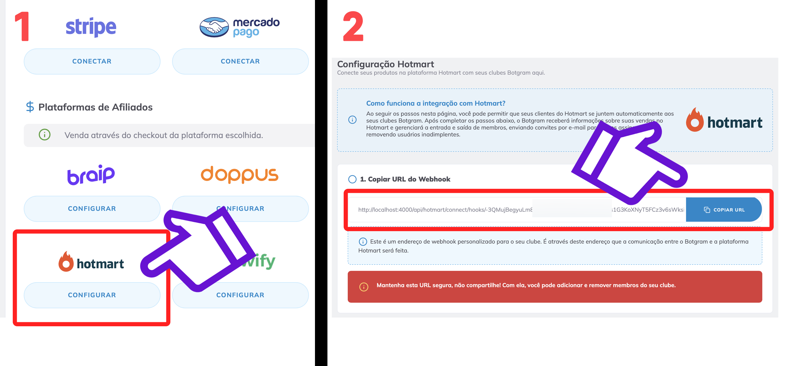 Webhook Botgram e Hotmart 6